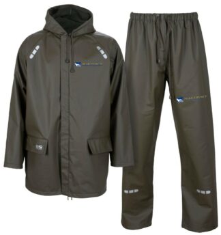 Trollheim regnsett med jakke/midjebukse i pu grønn